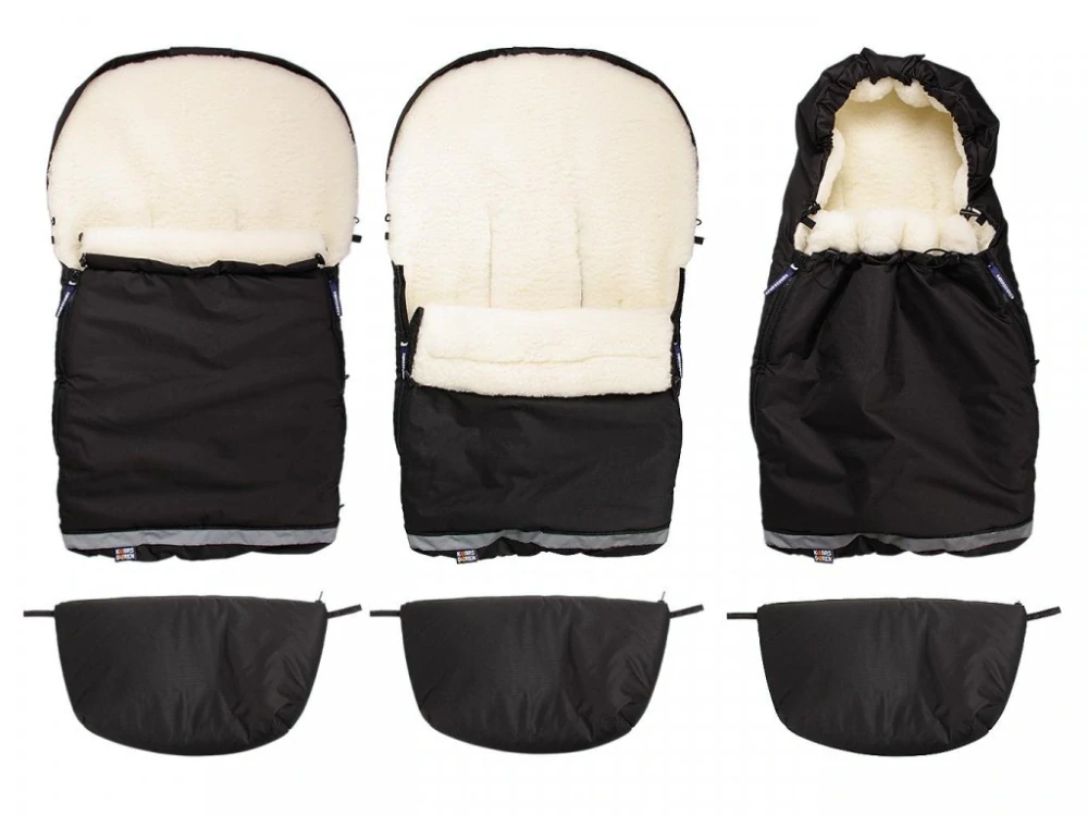 Zimní merino fusak do kočárku béžový Kaarsgaren