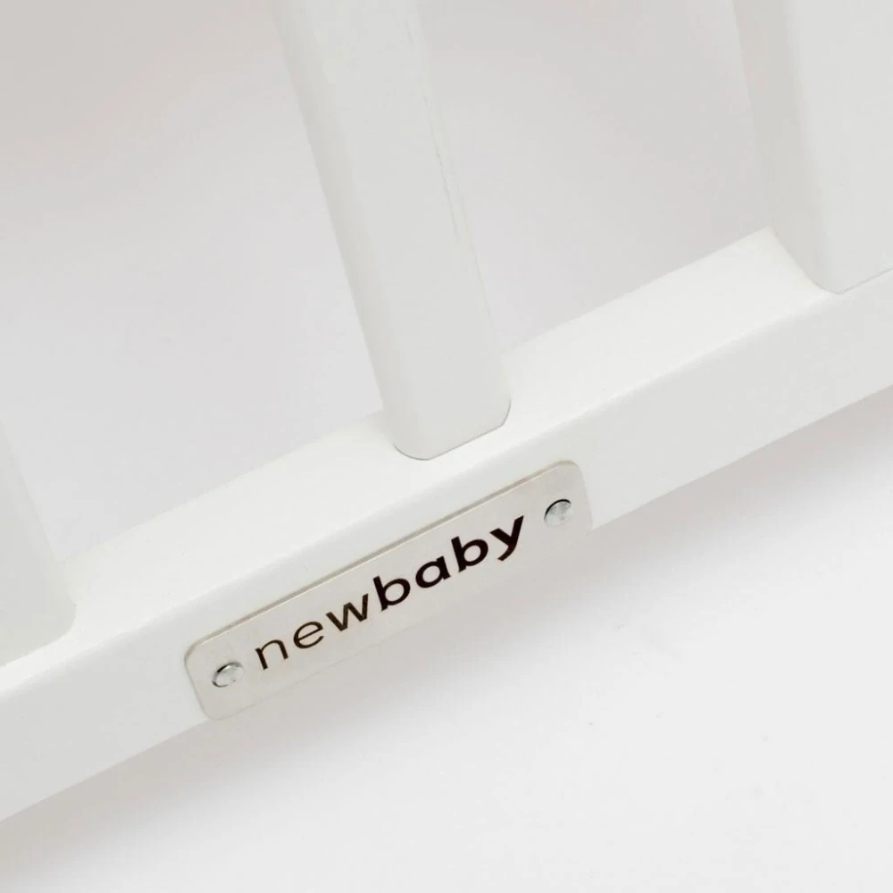 Dětská postýlka 120x60 cm vyndavací příčky se šuplíkem New Baby BASIC bílá