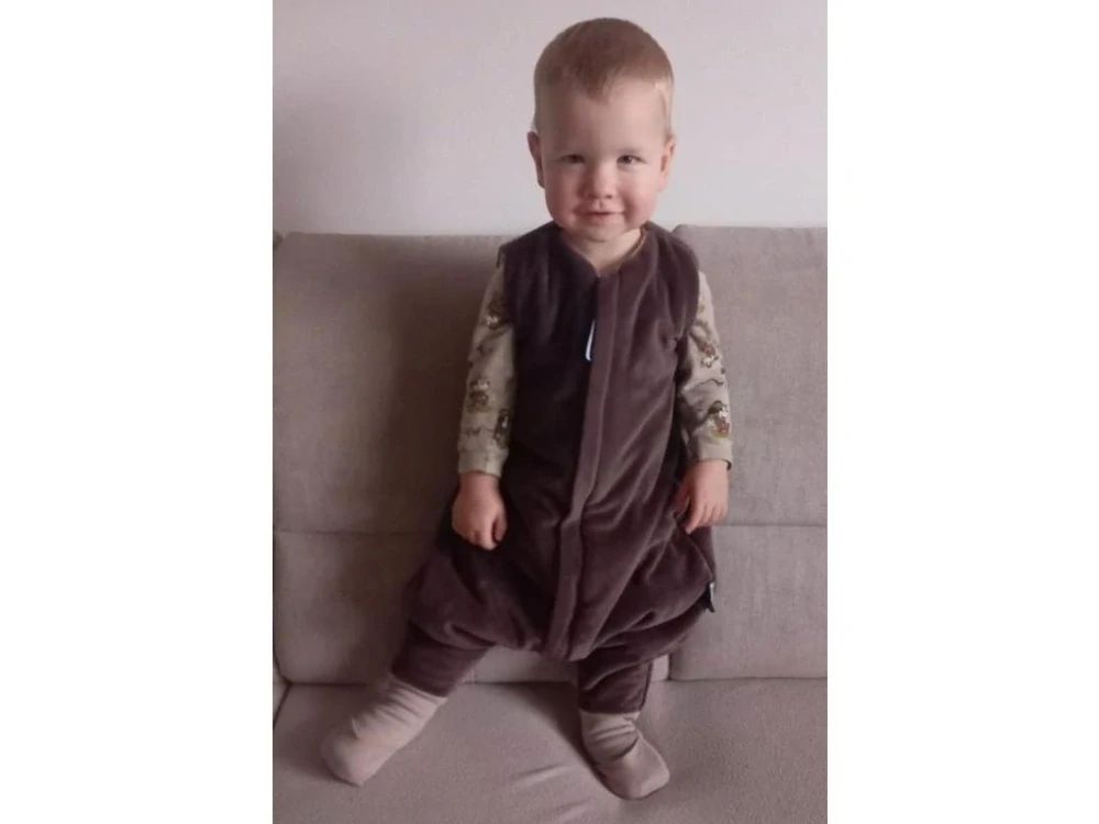 Spací pytel s nožičkami 70 cm mentolový plyš Kaarsgaren