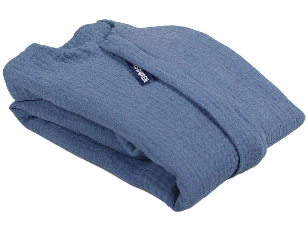 Letní spací pytel s nožičkami 70 cm modrý mušelín Kaarsgaren