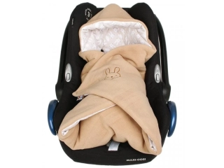 Zimní zavinovačka béžová zajíčci Kaarsgaren