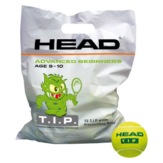 Tenisové míče HEAD TIP green - Polybag 72ks