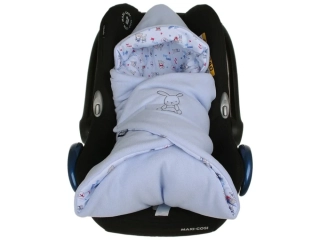 Zimní zavinovačka modrá zajíčci Kaarsgaren