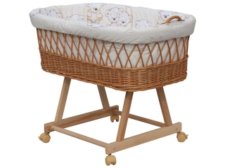 Proutěný košík pro miminko Scarlett Toro - béžová